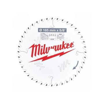 MILWAUKEE Lamă de ferăstrău pentru lemn 165 x 30 x 15,87 x 1,6 mm / 40T ATB