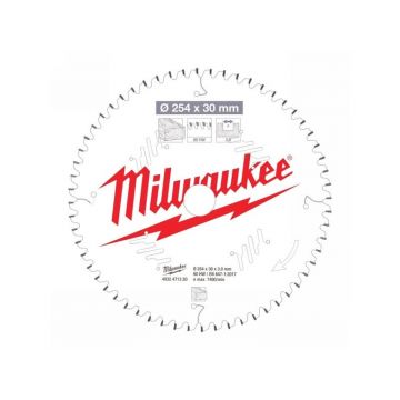 MILWAUKEE Lamă de ferăstrău pentru lemn 254 x 30 x 3,0 mm / 60T