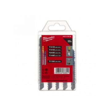 MILWAUKEE Set lame ferăstrău circular 35 piese T-joint metal, lemn