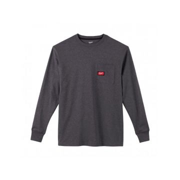 MILWAUKEE Tricou cu mânecă lungă gri WTLSG-XL WORKSKIN™