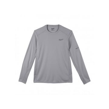 MILWAUKEE Tricou tehnic cu mânecă lungă gri WWLSG-XXL WORKSKIN™