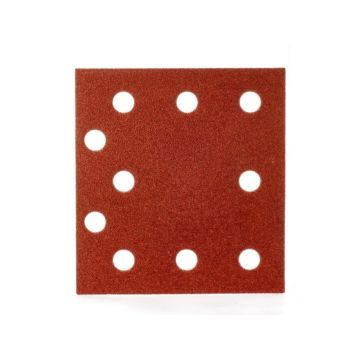 MILWAUKEE Velcro tampon de șlefuit STD 115 x 107 mm / P120 10 găuri (10 buc)