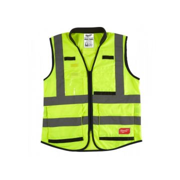 MILWAUKEE Vestă cu vizibilitate premium, galbenă - XXL/XXXL