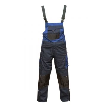 Pantaloni de lucru cu pieptar, salopeta din poliester cu bumbac, albastru navy, L, Cod: BK77221, Brand: BRECKNER GERMANY