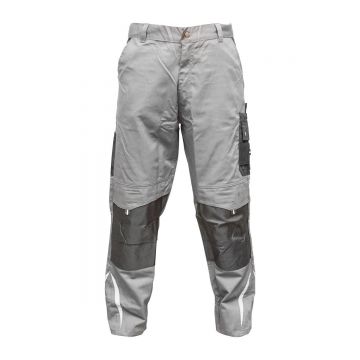 Pantaloni de lucru, poliester cu bumbac, gri cu negru, S, Cod: BK77229, Breckner Germany