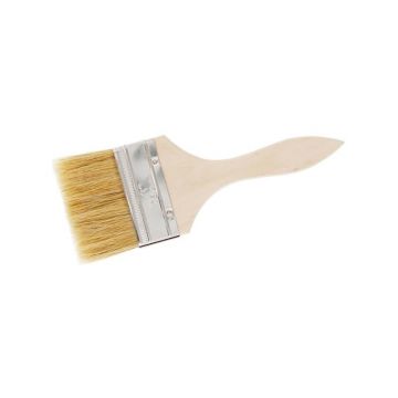 Perie dublă cu mâner din lemn de esență tare 4"