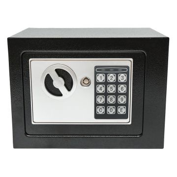 Seif metalic cu inchidere electronica si 2 chei 230x170x165mm, Cod: DISMW07