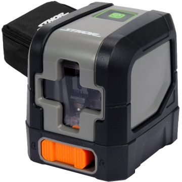 Sthor 18002 - Nivela laser cu linii 10 m +/-0.3 mm/m 2 linii laser fascicul verde geanta textila Sthor 18002 - Nivela laser cu linii 10 m +/-0.3 mm/m 2 linii laser fascicul verde geanta textila