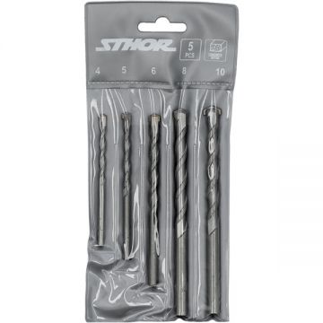 Sthor  23331 - Set burghie de zidarie 4-10  mm tija cilindrica 5 bucati