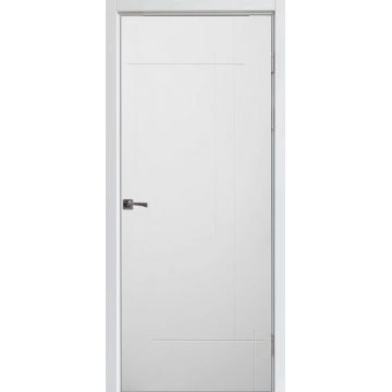 Usa interior, Bella Vista White APN146 White Matt, lemn & mdf, 60x200cm, alb mat, reversibila, KDoors