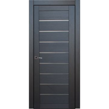 Usa interior, C018G, lemn & mdf, 80x200cm, wenge, reversibila, Doors