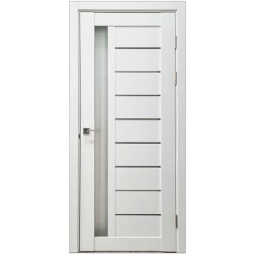 Usa interior, C0671G, lemn & mdf, 80x200cm, alb mat, reversibila, Doors