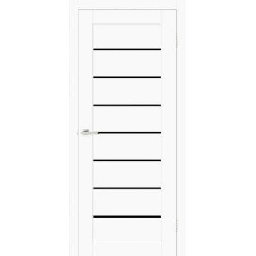 Usa interior, Deco 10 G White Silk Matt, lemn & mdf, 60x200cm, alb mat, reversibila, KDoors