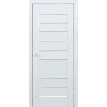 Usa interior, Elegance Pine White Silk Matt, BIT 06 G, lemn & mdf, 60x200cm, alb mat, reversibila, KDoors