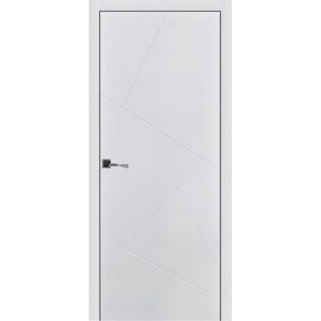 Usa interior, KD 11, lemn & mdf, 80x200cm, alb mat, reversibila, KDoors