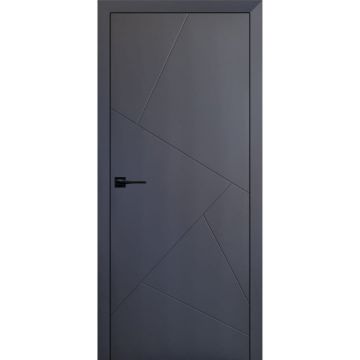 Usa interior, KD 11, lemn & mdf, 80x200cm, antracit mat, reversibila, KDoors