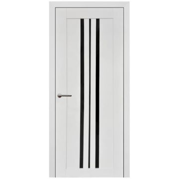 Usa interior, KD 12, lemn & mdf, 80x200cm, alb mat, reversibila, KDoors