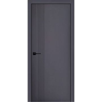 Usa interior, KD 13, lemn & mdf, 80x200cm, antracit mat, reversibila, KDoors