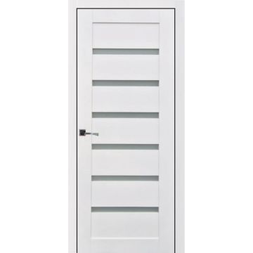 Usa interior, KD 2, lemn & mdf, 80x200cm, alb mat, reversibila, KDoors