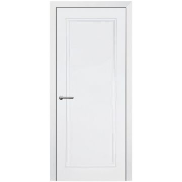 Usa interior, KD 20, lemn & mdf, 80x200cm, alb mat, reversibila, KDoors