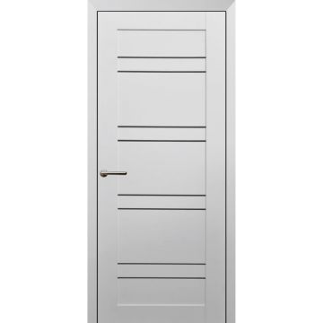 Usa interior, KD 3, lemn & mdf, 60x200cm, alb mat, reversibila, KDoors