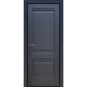 Usa interior, Lorrene B, lemn & mdf, 70x200cm, antracit mat, reversibila, Doors