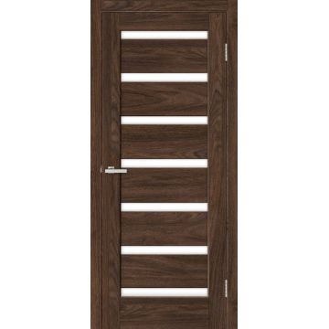 Usa interior, RINO 07 G Takoma Oak, lemn & mdf, 70x200cm, castan, reversibila, KDoors