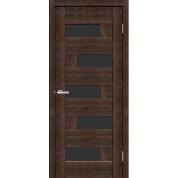 Usa interior, RINO 16 BG European Chestnut, lemn & mdf, 80x200cm, castan, reversibila, KDoors