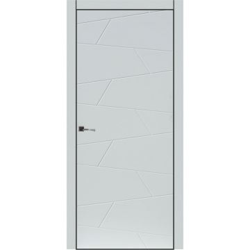Usa interior, T04, lemn & mdf, 60x200cm, alb mat, reversibila, Doors