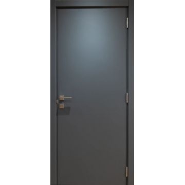 Usa interior, Veneto Slim BLANK Graphite Slim Matt, lemn & mdf, 70x200cm, antracit mat, reversibila, KDoors
