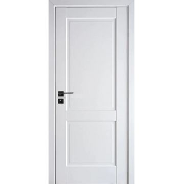 Usa interior, Viva White, JYA 01, lemn & mdf, 80x200cm, alb mat, reversibila, KDoors