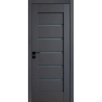 Usa interior, Zenit Peak Anthracite, JYA 006, lemn & mdf, 70x200cm, antracit mat, reversibila, KDoors