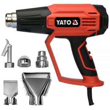 Yato  YT-82296 - Suflanta cu aer cald 1600 W 50-650 grade C 500 l/min display digital accesorii
