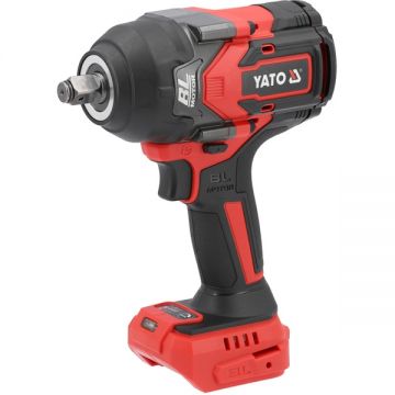 Yato  YT-828072 - Masina de insurubat cu impact fara acumulatori si incarcator Li-Ion 18 V - Ah patrat 1/2 inch 1200 Nm -