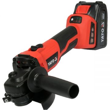 Yato  YT-828294 - Polizor unghiular cu 1 acumulator Li-Ion 18 V 4 Ah 125 mm