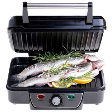 Gratar Electric MS3050 Temperatura Reglabila 2500W Argintiu/Negru