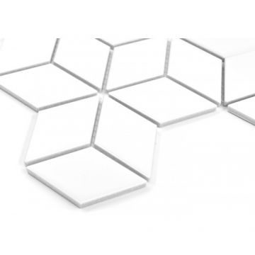 Mozaic Arabesco Mini Rombic White 48 - Dunin, 30,7x26,8 cm