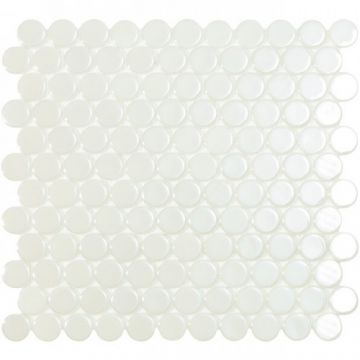 Mozaic Circle collection Vidrepur 25x25mm, pe plasa - Dimensiune 25x25 cm