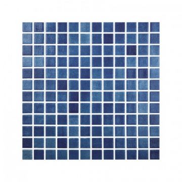 Mozaic Fog Colors Collection 508 Vidrepur 25x25mm, pe hartie - Culoare 508 niebla azul marino