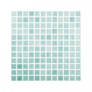 Mozaic Fog Colors Collection 510 Vidrepur 25x25mm, pe hartie - Culoare 510 niebla azul niza