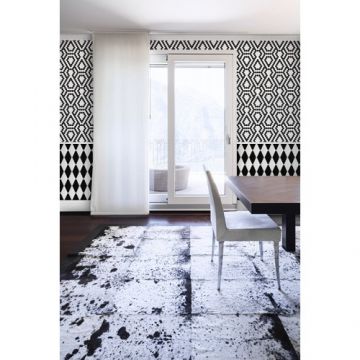 Mozaic Mini HEXAGON B&W Lace - Dunin, 26x30cm