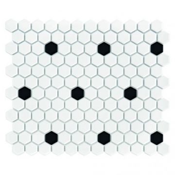 Mozaic Mini HEXAGON B&W Spot - Dunin, 30x26cm