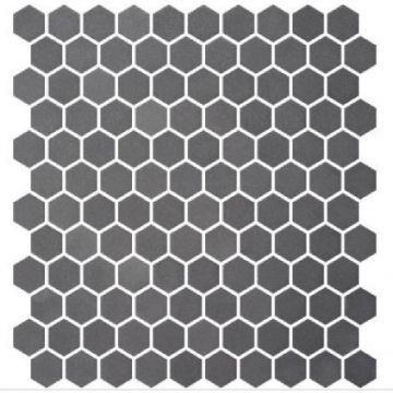 Mozaic Onix Hex Stoneglass, 301x290 mm, mat - Culoare Hex Stoneglass Opalo Grey
