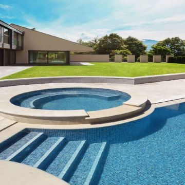 Mozaic piscina Onix Vanguard, 311x311 mm, lucios - Culoare Tourmaline Blend Antislip