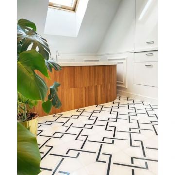 Mozaic Pure White Quadron - Dunin, 30x30cm