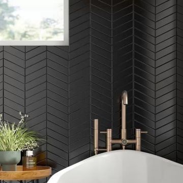 Mozaic Royal Chevron Black - Dunin, 31,8x22,4 cm