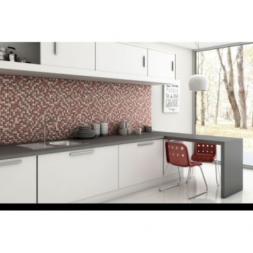 Mozaic Vidrepur Aura 25x25mm, pe plasa - Dimensiune 25x25mm
