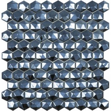 Mozaic Vidrepur Diamond 35x35mm, pe plasa - Dimensiune 35x35 mm
