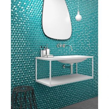 Mozaic Vidrepur Diamond 35x35mm, pe plasa - Dimensiune 35x35 mm