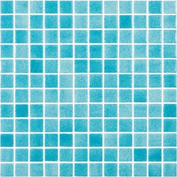 Mozaic Vidrepur Fog Colors 25x25mm, pe hartie - Culoare 3007 NIEBLA AZUL INTENSO